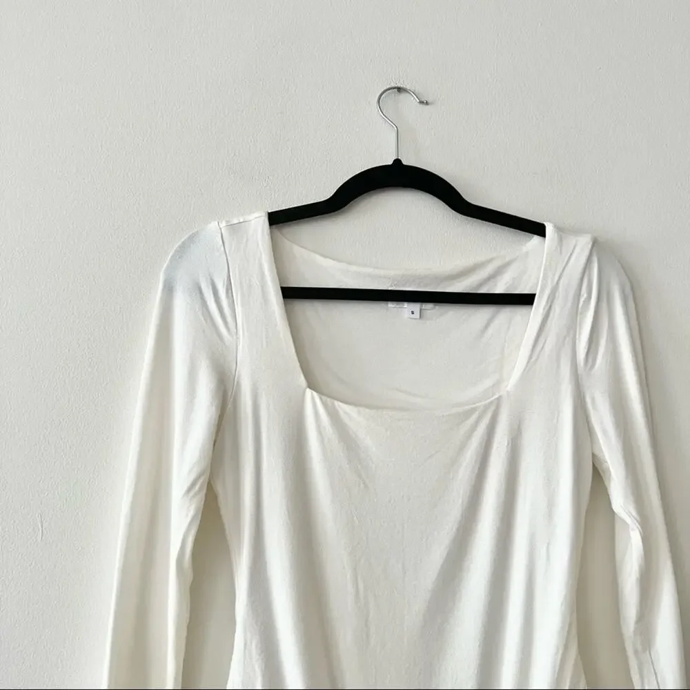 Revolve Superdown Al Long Sleeve Bodysuit in White